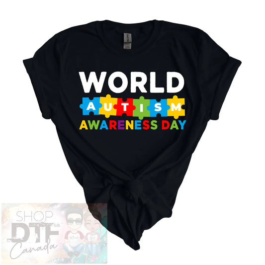Autisum Awareness - World Puzzle - Shirts & Tops