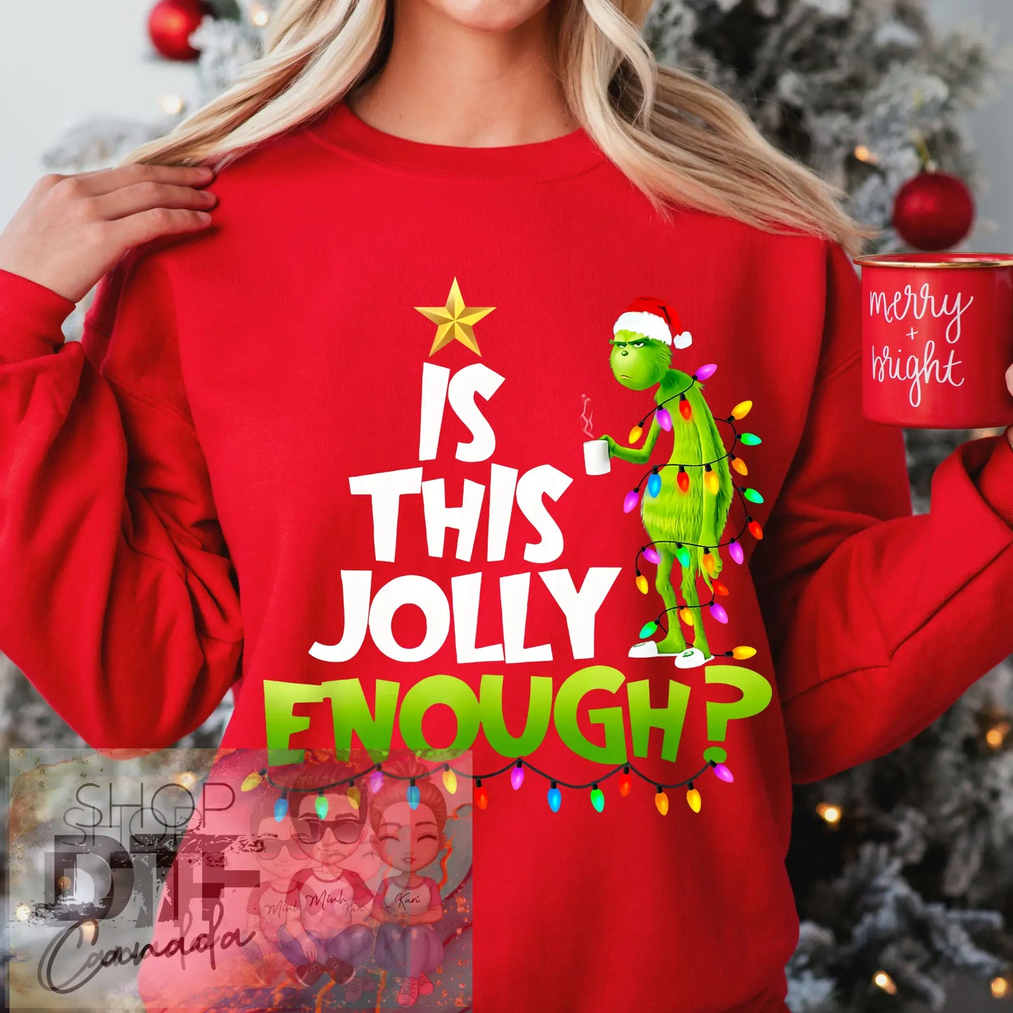 Christmas - Grinch - jolly - Shirts & Tops
