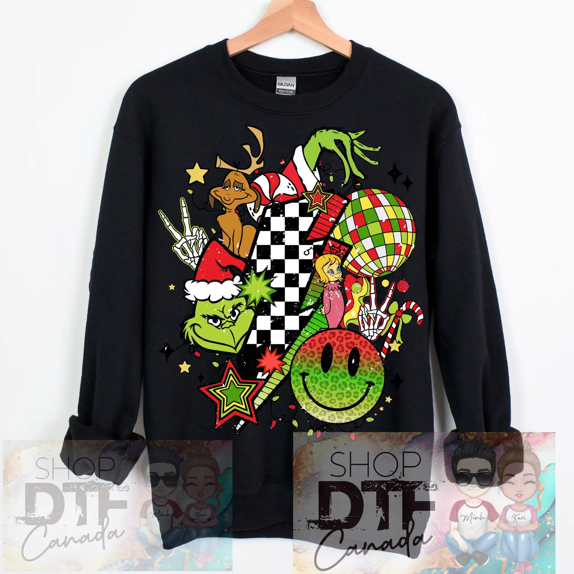 Christmas - Grinch - sparkle - Shirts & Tops