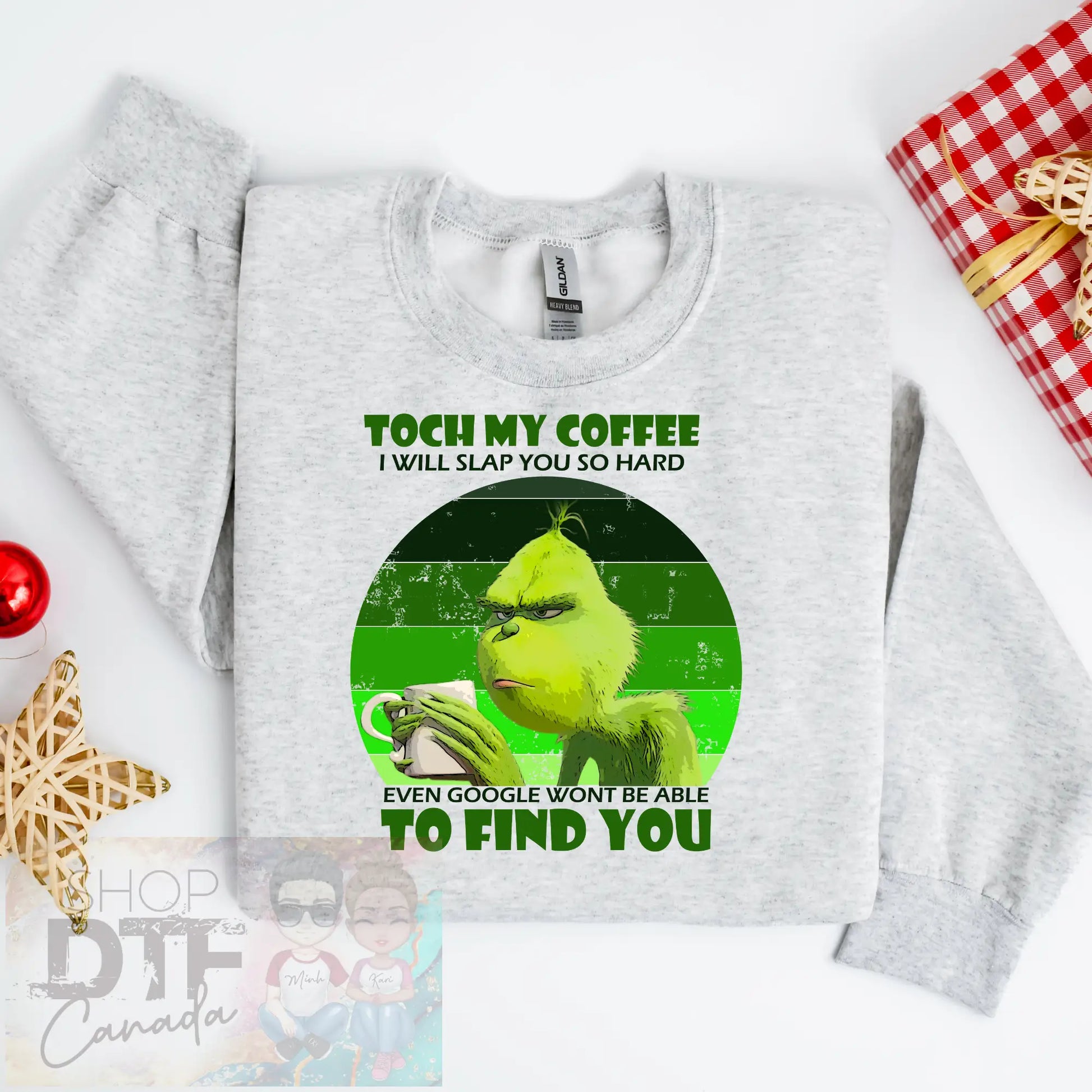 Christmas - Grinch - Touch my coffee - Shirts & Tops
