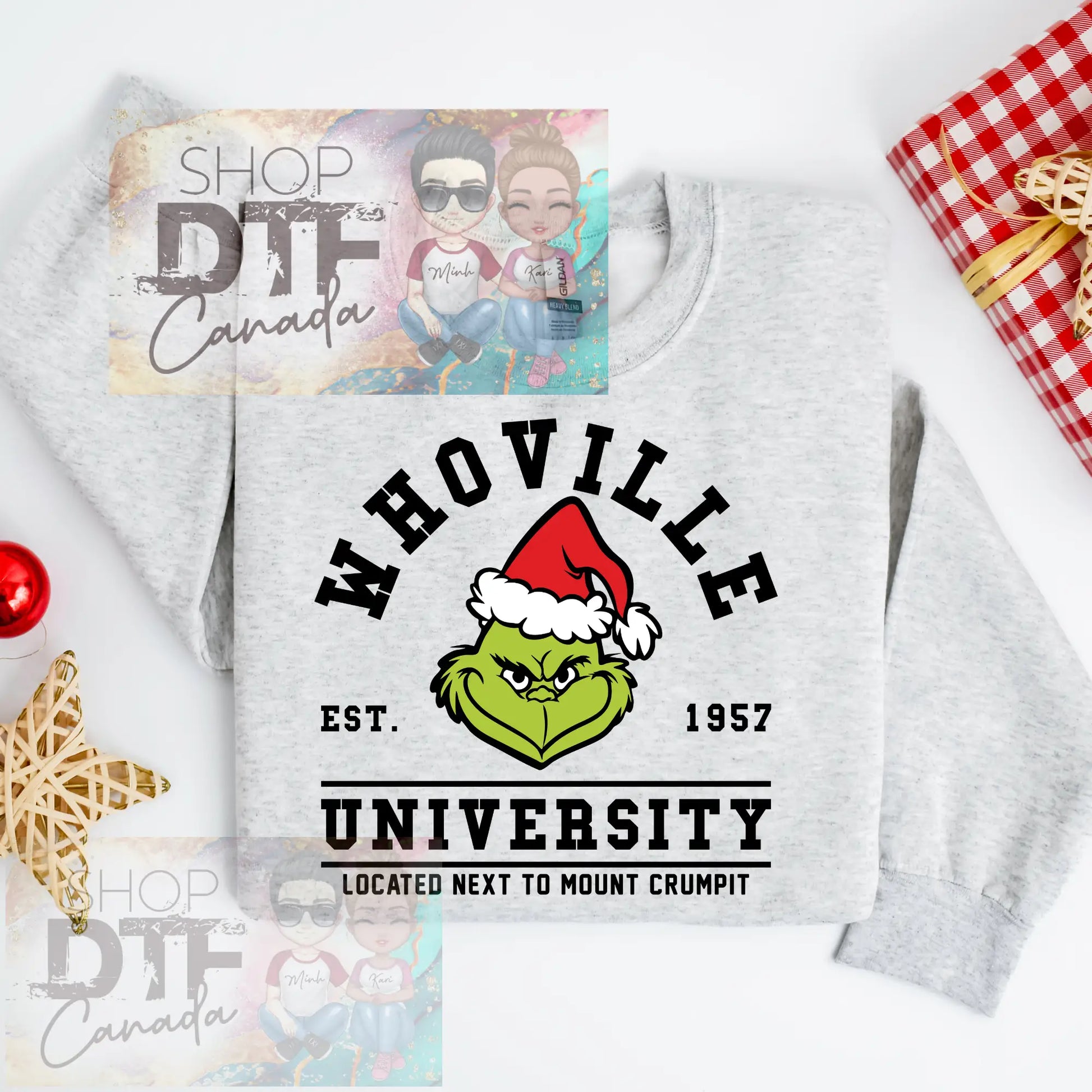 Christmas - Grinch - whoville university - Shirts & Tops