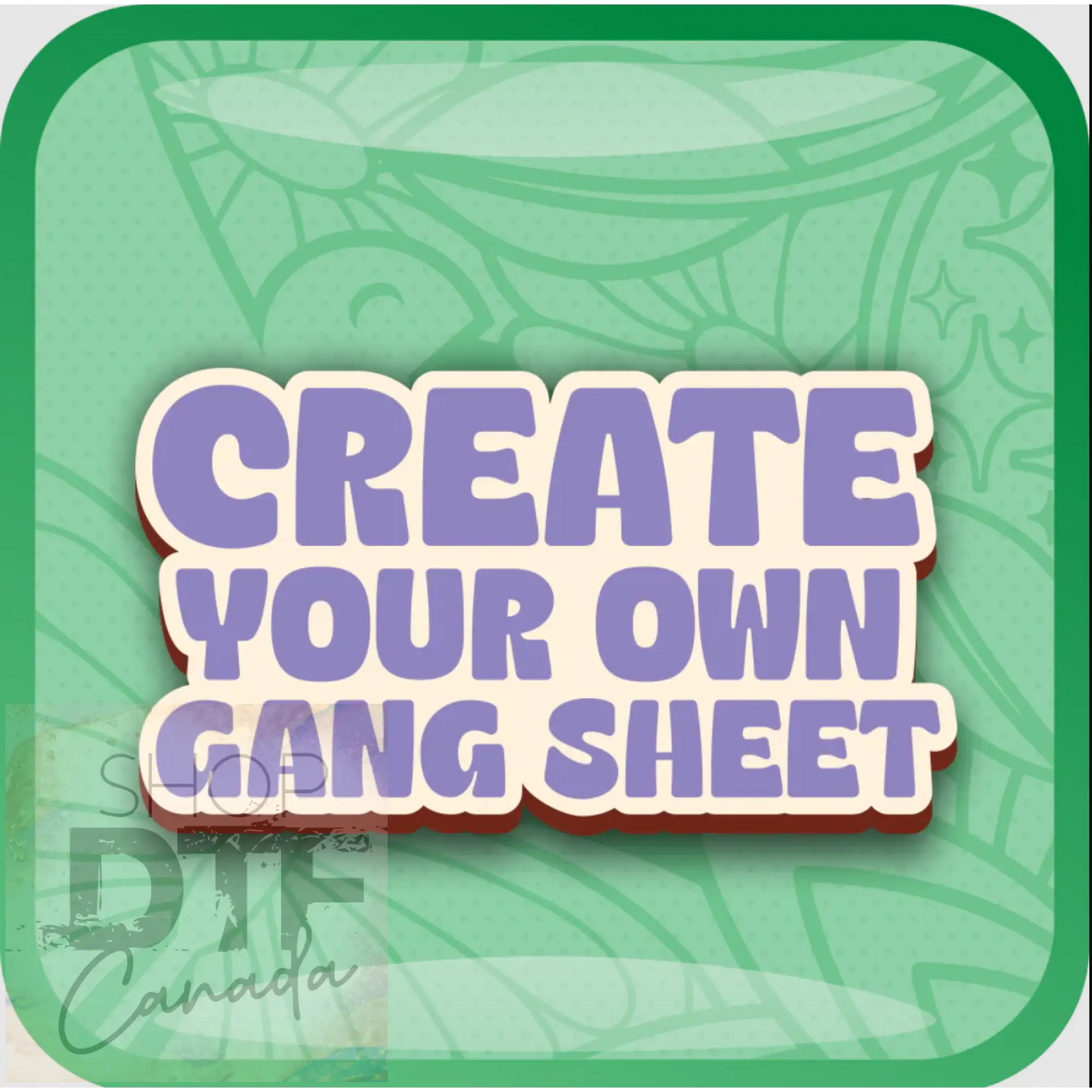 Create your own gangsheet - gang sheet