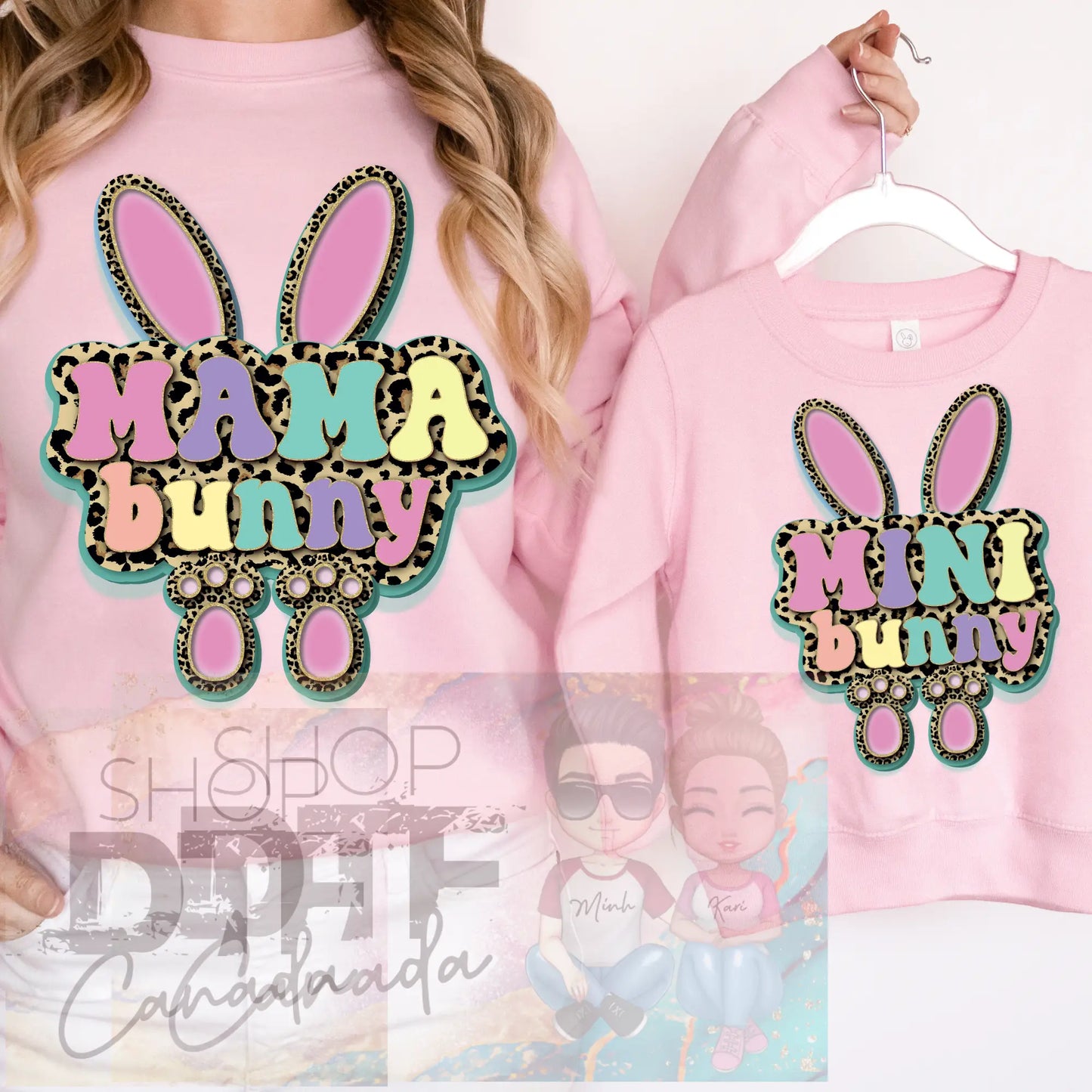 Easter - Mamma and mini bunny - Shirts & Tops