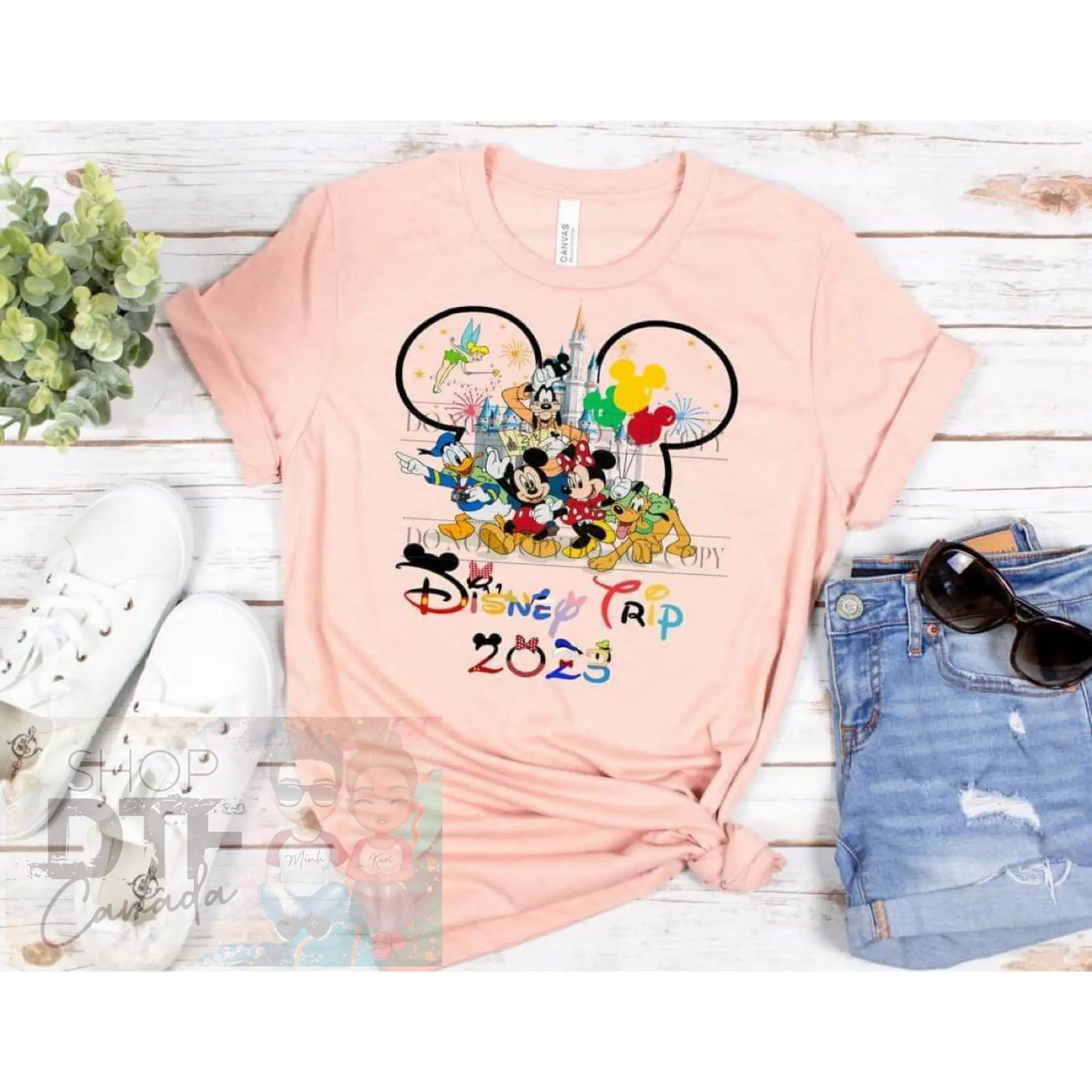 Kids - Disney trip with ears no bow - Shirts & Tops