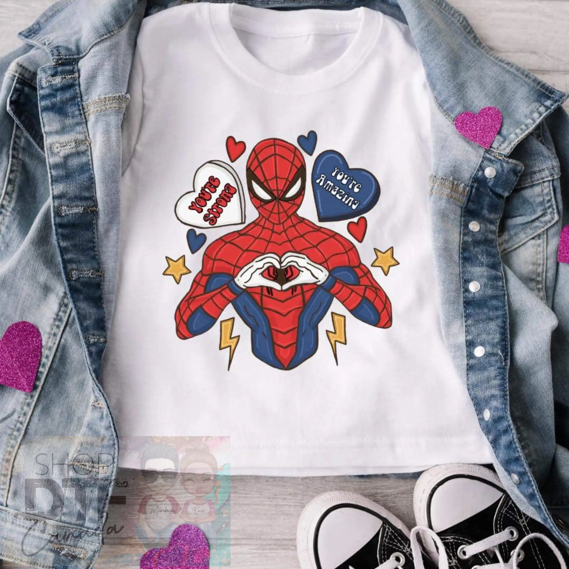 Kids - Valentine Spiderman - Shirts & Tops