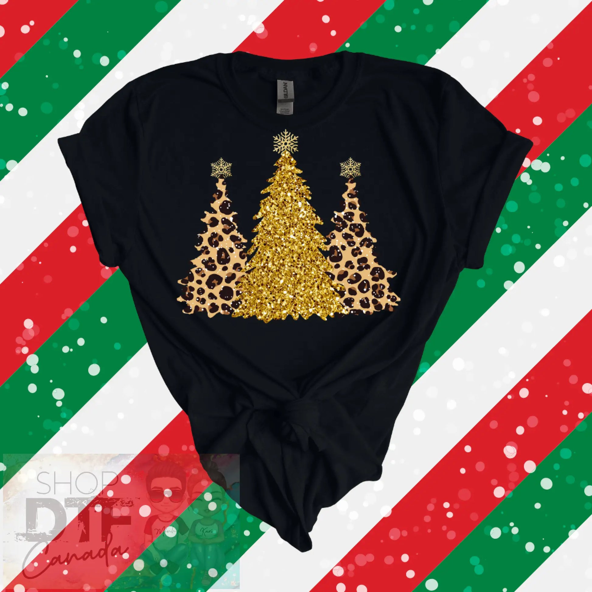 New Years - Gold Trees 1 - Shirts & Tops