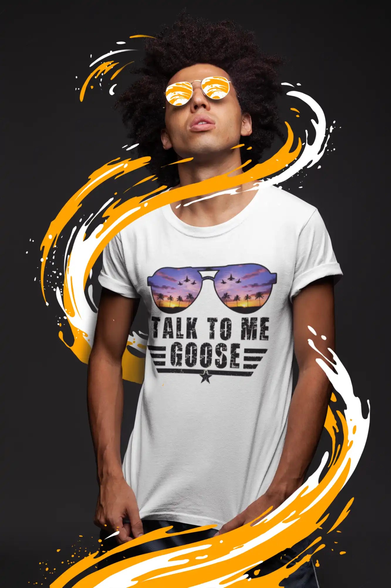 Talk to me Goose’ t-shirt.